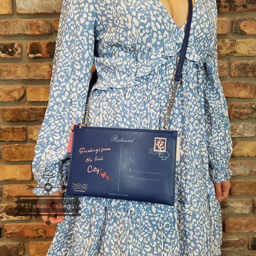 Kate Spade Bon Voyage River Postcard CROSSBODY - Picture 5 of 13